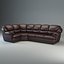 Corner Sofa Sectional Couch L-Shape Compact Upholstered