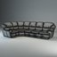 Corner Sofa Sectional Couch L-Shape Compact Upholstered