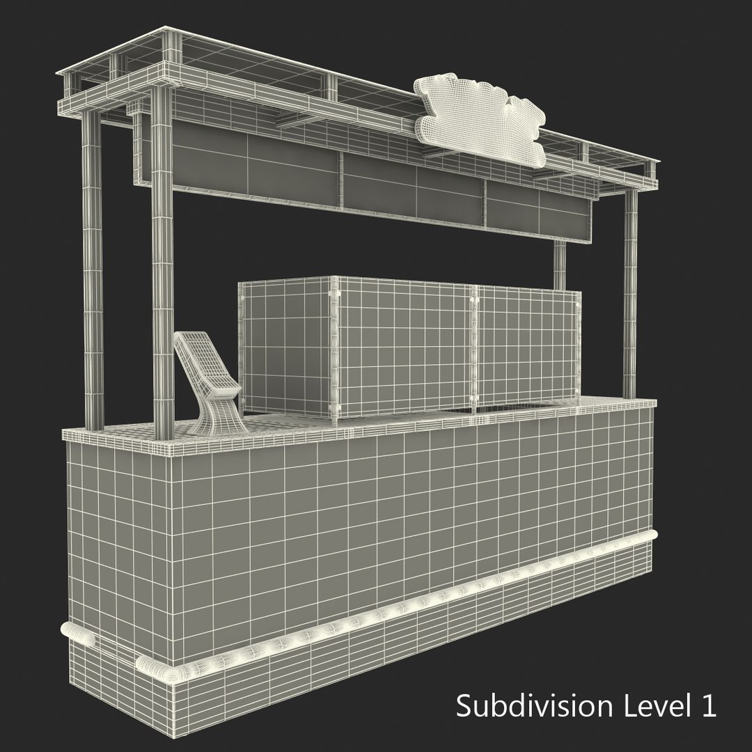 Concession Stand 3d Model