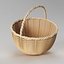 wood basket 3d model