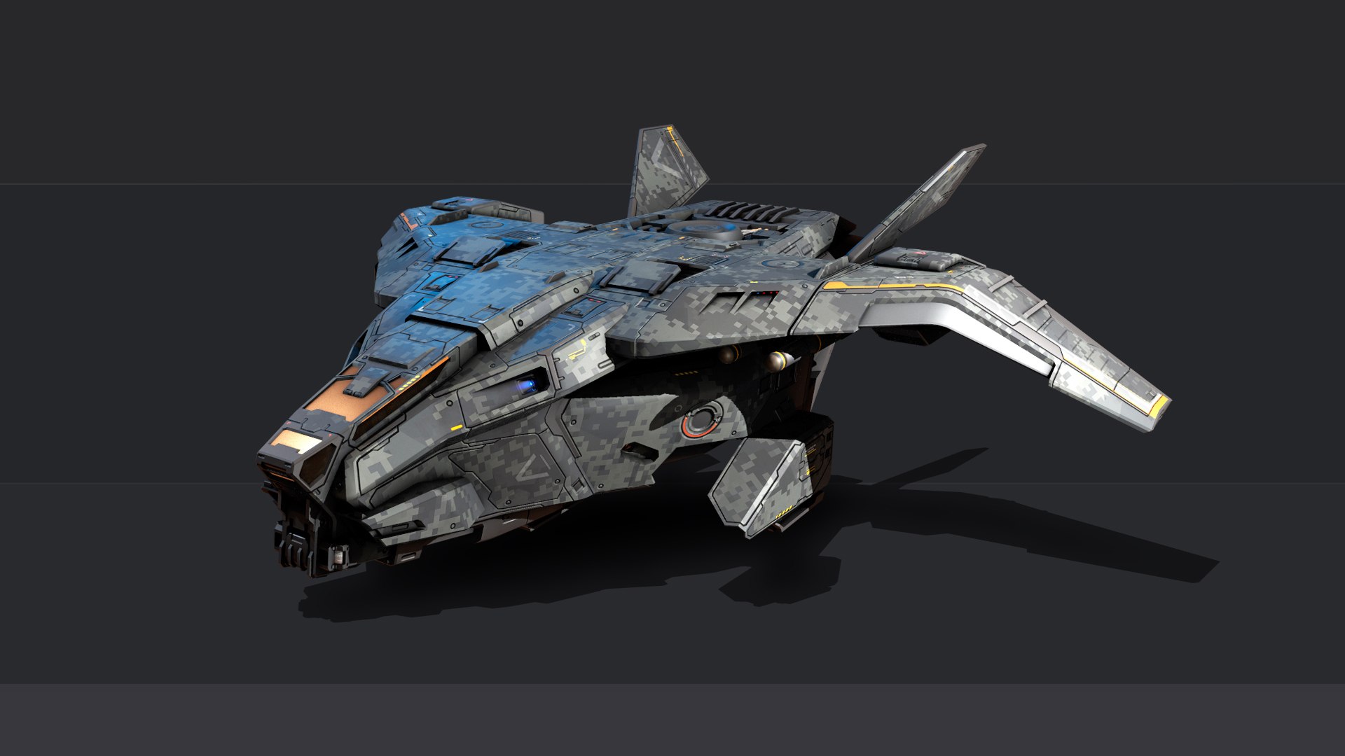 3D RTS 64 - Dropship - TurboSquid 2238592