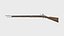 Historic-Style Musket with Wooden Stock and Brass Details