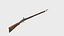 Historic-Style Musket with Wooden Stock and Brass Details