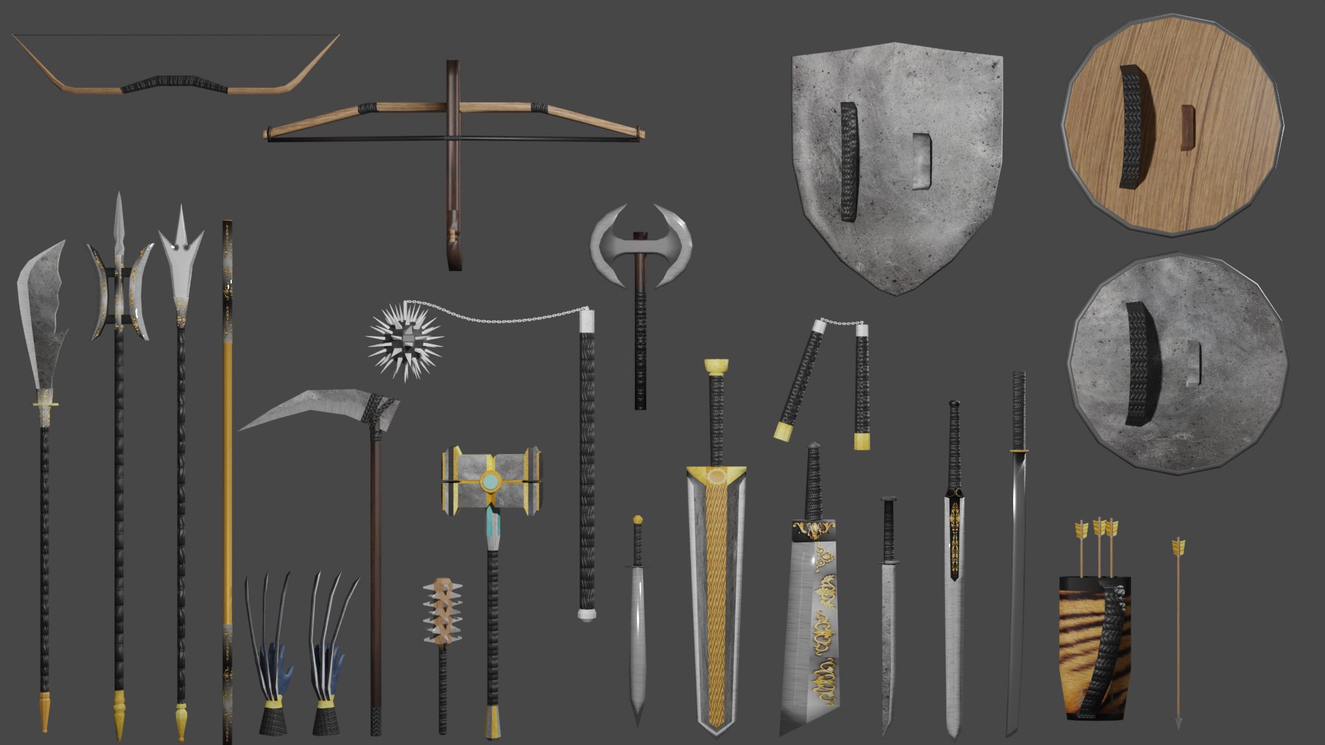 3D model WeaponPack https://p.turbosquid.com/ts-thumb/dF/jNc0Qe/y5/1png/png/1669278646/1920x1080/fit_q87/b8476aac55bb69cff49cc953fd91bd44d3a4ca44/1png.jpg