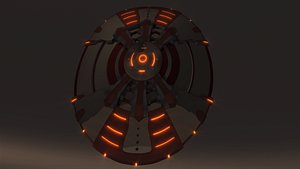 3D Sci-Fi Shield V4
