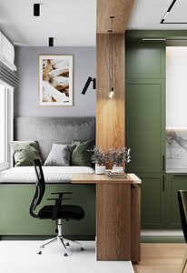 Apartment Interior Scene and Corona Render