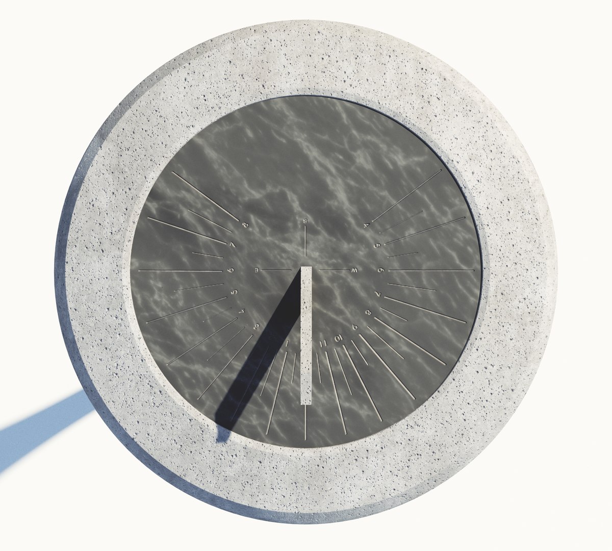 3D Marble Sundial And Concrete Plinth model https://p.turbosquid.com/ts-thumb/dF/nxjG4C/TD/sundialroundmodern5/jpg/1679999700/1920x1080/fit_q87/b466bcfbad60a3f9812f7ad8c19912c62d2c06bd/sundialroundmodern5.jpg