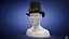 Cappello a cilindro con occhiali