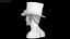 Cappello a cilindro con occhiali