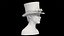 Cappello a cilindro con occhiali