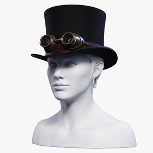 3D Top Hat with Goggles