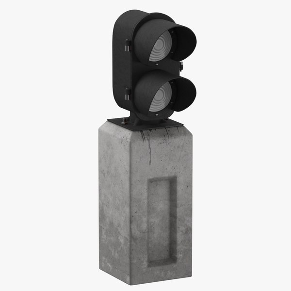Railway Signal Freestanding 01 Clean and Dirty(1) 3D model
