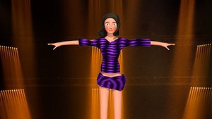 woman shirt 3D