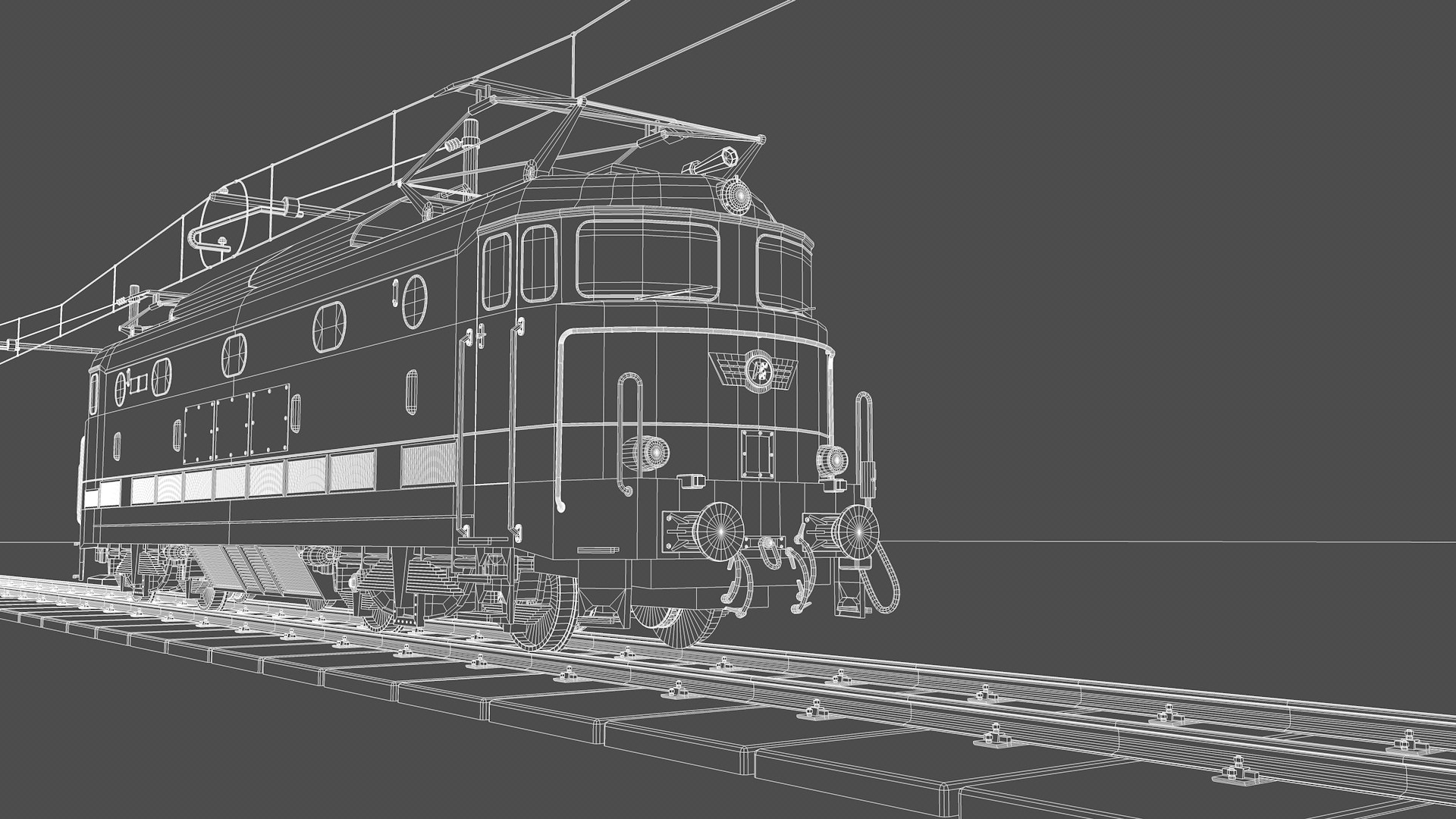 Electric Locomotive FS E444 3D - TurboSquid 2414628
