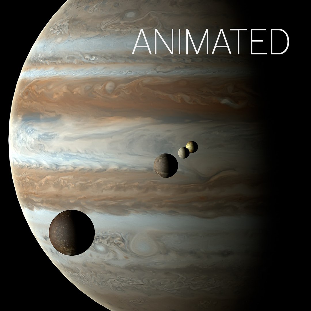 3d Jupiter Moons