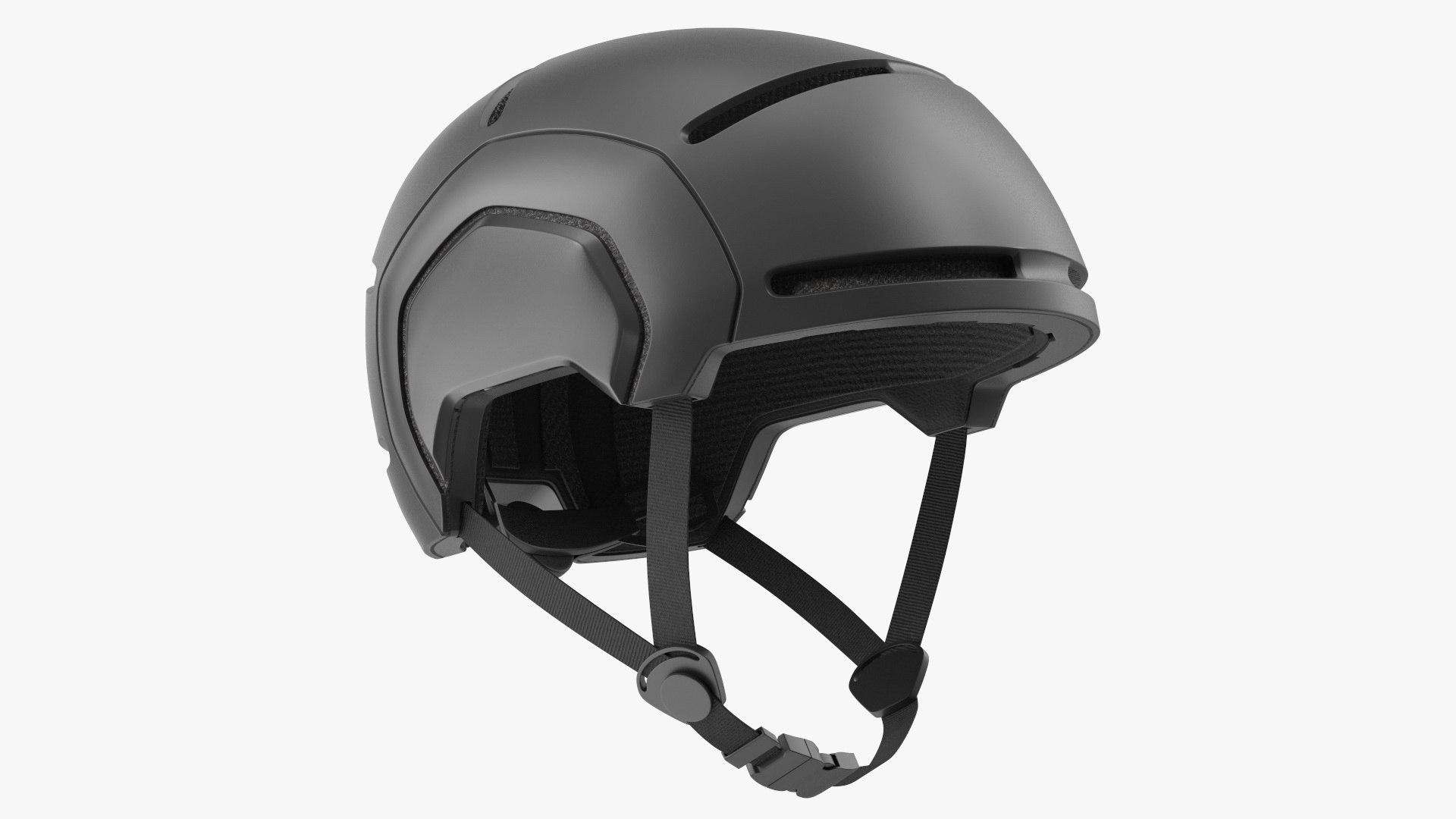 Helmet Black Generic 3D model preview