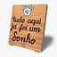 Hand-Painted Wooden Tabletop Sign