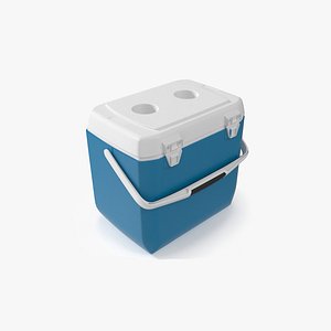 3D Portable 28 Quart Cool Box Rigged for Maya model