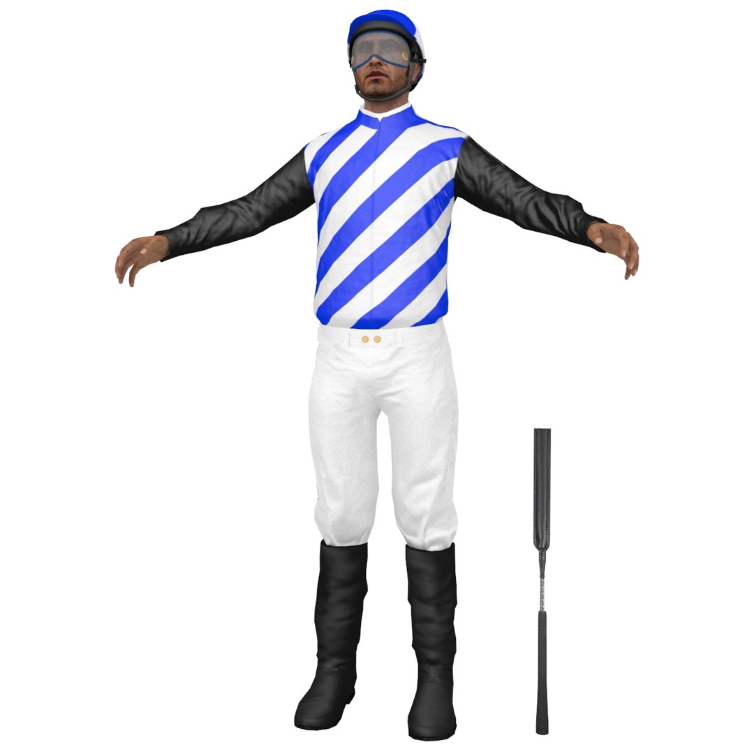 3D jockey people character model - TurboSquid 1299033