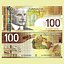 3d model 100 canadian dollar note