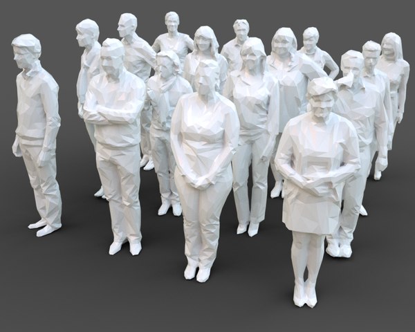 Architectural stylized human character 3D model 1147646