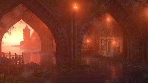 Ancient Sewer House Environment 3D model