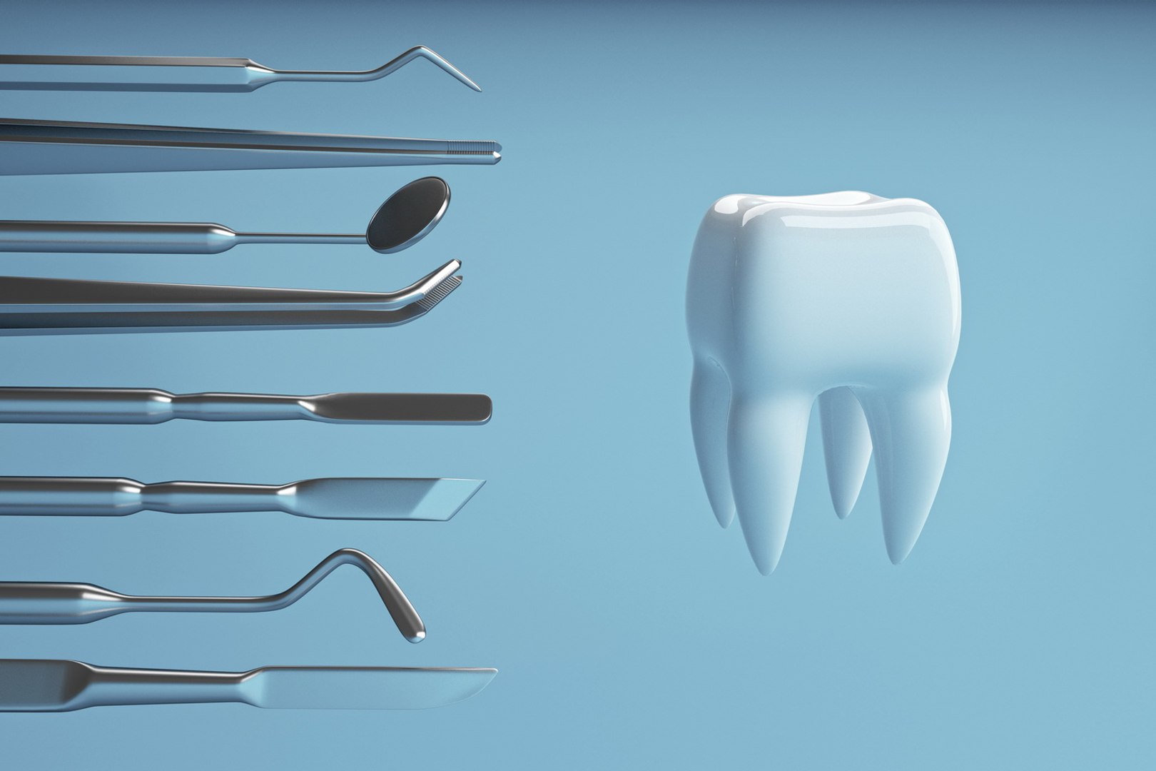 3D Dentist Tools 3D model