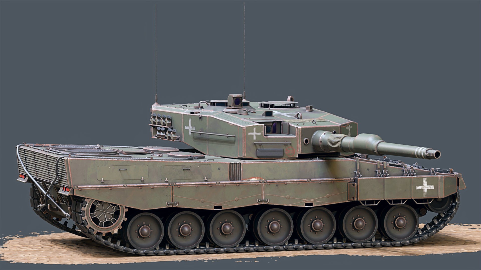 3D Leopard - 2A4 - TurboSquid 2223817