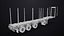 Logging Trailer 01 Red with Load Single Mat All PBR Textures 3D model