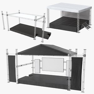 outdoor stages 3D model