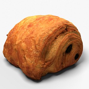 Pastry pain au chocolat 3D model