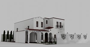 California Home 01 3D model