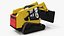 Minicarregadeira ou carregadeira compacta de esteira amarela equipada para Maya
