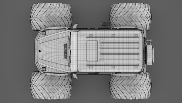 Monster truck mercedes amg 3D model - TurboSquid 1293207