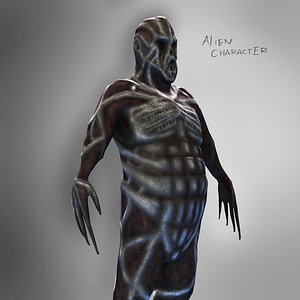 3d model alien character