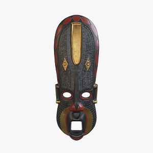 3D african mask v4