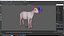 Goat Saanen Breed Rigged for Maya
