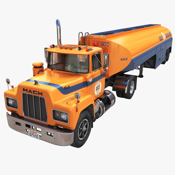 modelo 3d Camión cisterna de combustible Mack R - TurboSquid 2170955