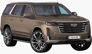 3D model realistic cadillac escalade 2021