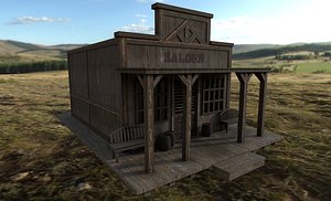 3D saloon wild west