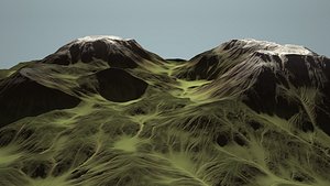 Eroding Mountain Range