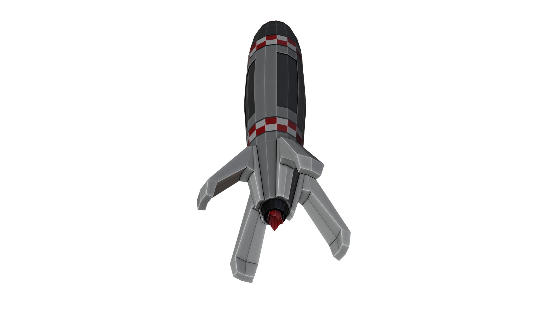 3D model cartoon toon rocket - TurboSquid 1681150