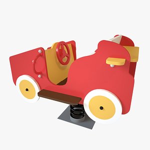 3D playground spring car