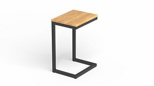 3D model Side Table Solid Wood