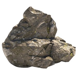 Sharp Cliff rock 3D model