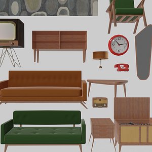 1950s Living Room Furniture Set