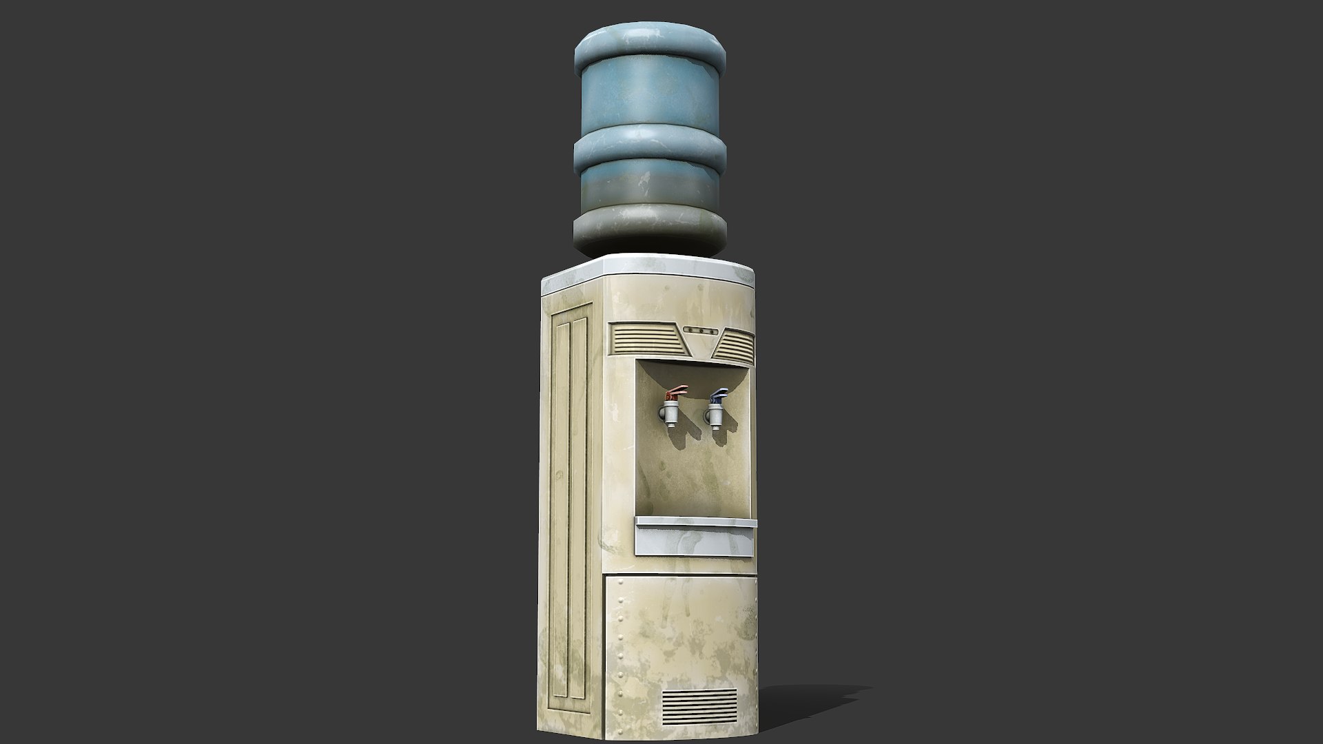 3D Old Water Cooler PBR Game Ready TurboSquid 2058366
