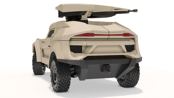 modelo 3d Coche interceptor terrestre Cockerill IX preparado ...