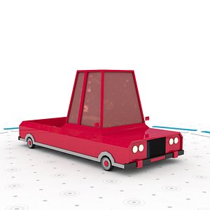 Low poly car 3D model