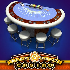 3d casino blackjack table model